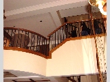 Stairs have vertical bars instead of horizontal bars, to prevent toddlers from climbing.