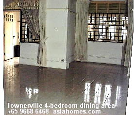 Singapore. Townerville 4-bedroom  ceramic-tiled dining area