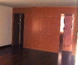 walk in closet in one bedroom