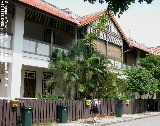 Singapore Townerville 3-bedroom colonial townhouses - school boy with heavy bag