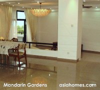 Spacious living and dining area plus a balcony for Mandarin Gardens 2024 sq ft condo