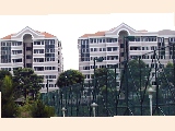 Bukit Regency (pink building).