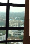 Raffles Town Club with big green domes.