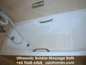 Ultrasonic bubble massage bath, +65 9668-6468, asiahomes.com