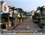 Serene green residential enclave near downtown, Chancery Grove townhouses, Singapore