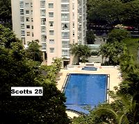 Singapore. Scotts 28: Upscale condo, near Orchard Road.