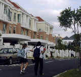 Barefoot and care-free SAS students. Roller blades for a boy.