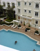 Kew Green: One of 3 pools with Caucasian expats swimming.